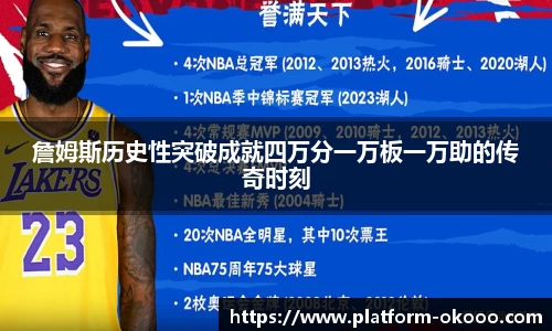 詹姆斯历史性突破成就四万分一万板一万助的传奇时刻